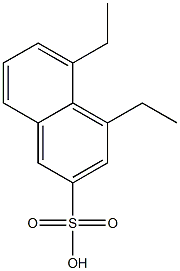 4,5-Diethyl-2-naphthalenesulfonic acid Struktur