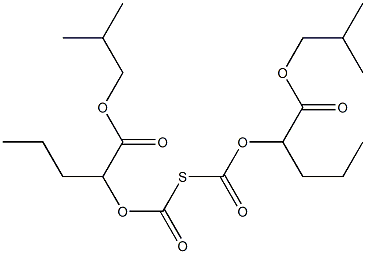 (Isobutoxycarbonyl)(butoxycarbonyl) sulfide Struktur