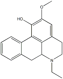 6-Ethyl-2-methoxy-5,6,6a,7-tetrahydro-4H-dibenzo[de,g]quinolin-1-ol Struktur