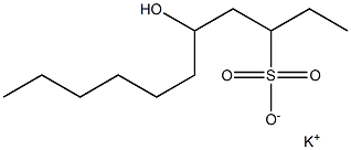 5-Hydroxyundecane-3-sulfonic acid potassium salt Struktur