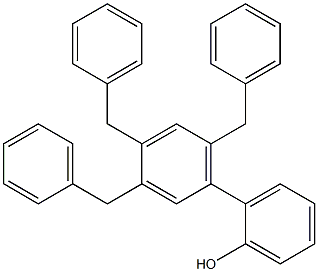 2-(3,4,6-Tribenzylphenyl)phenol Struktur