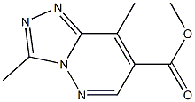 3,8-Dimethyl-1,2,4-triazolo[4,3-b]pyridazine-7-carboxylic acid methyl ester Struktur