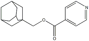 Isonicotinic acid (1-adamantyl)methyl ester Struktur