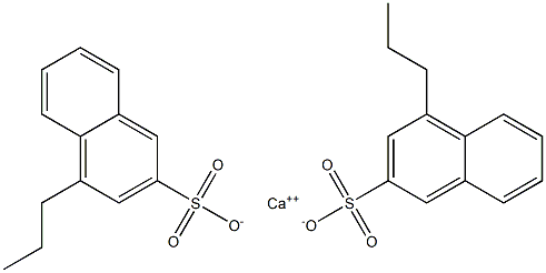 Bis(4-propyl-2-naphthalenesulfonic acid)calcium salt Struktur