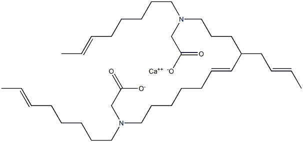 Bis[N,N-di(6-octenyl)glycine]calcium salt Struktur