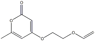 6-Methyl-4-[2-(ethenyloxy)ethoxy]-2-pyrone Struktur