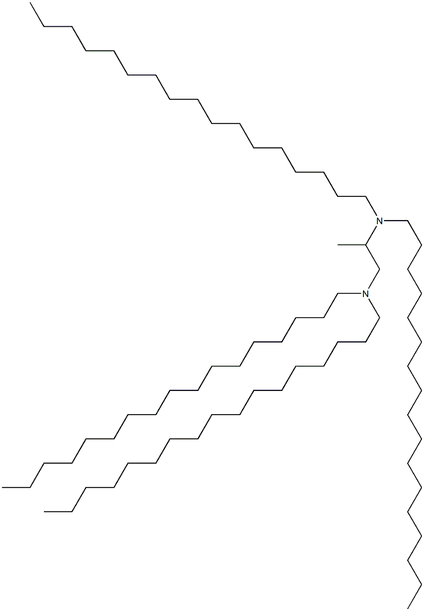 N,N,N',N'-Tetraheptadecyl-1,2-propanediamine Struktur