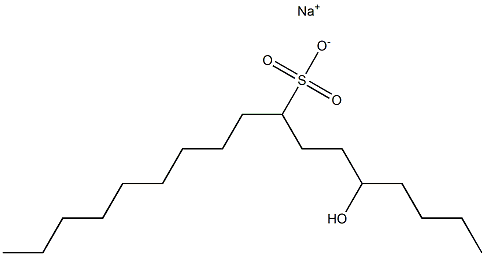 5-Hydroxyheptadecane-8-sulfonic acid sodium salt Struktur