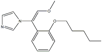 1-[(E)-2-Methoxy-1-(2-pentyloxyphenyl)ethenyl]-1H-imidazole Struktur