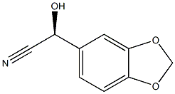 (2S)-2-Hydroxy-2-(1,3-benzodioxole-5-yl)acetonitrile Struktur