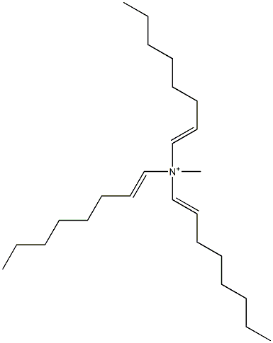 N-Methyl-N,N,N-tri(1-octenyl)aminium Struktur