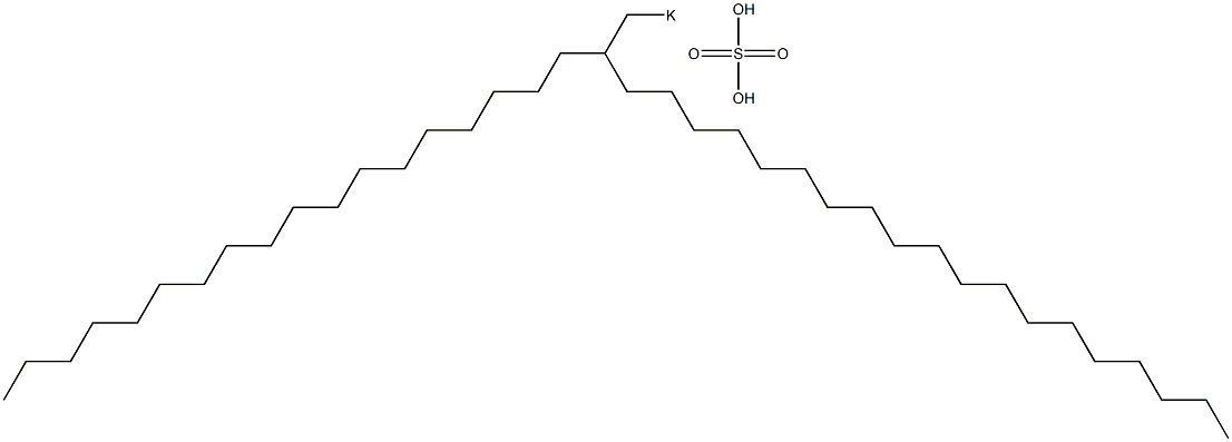 Sulfuric acid 2-octadecylhenicosyl=potassium salt Struktur