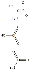 Chloric acid chlorine(III) oxide salt Struktur