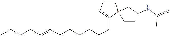 1-[2-(Acetylamino)ethyl]-2-(7-dodecenyl)-1-ethyl-2-imidazoline-1-ium Struktur