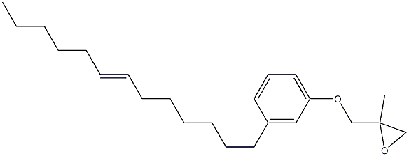 3-(7-Tridecenyl)phenyl 2-methylglycidyl ether Struktur