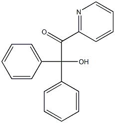 2,2-Diphenyl-1-(2-pyridyl)-2-hydroxyethanone Struktur