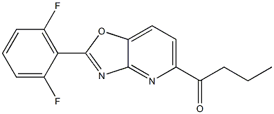 2-(2,6-Difluorophenyl)-5-butanoyloxazolo[4,5-b]pyridine Struktur