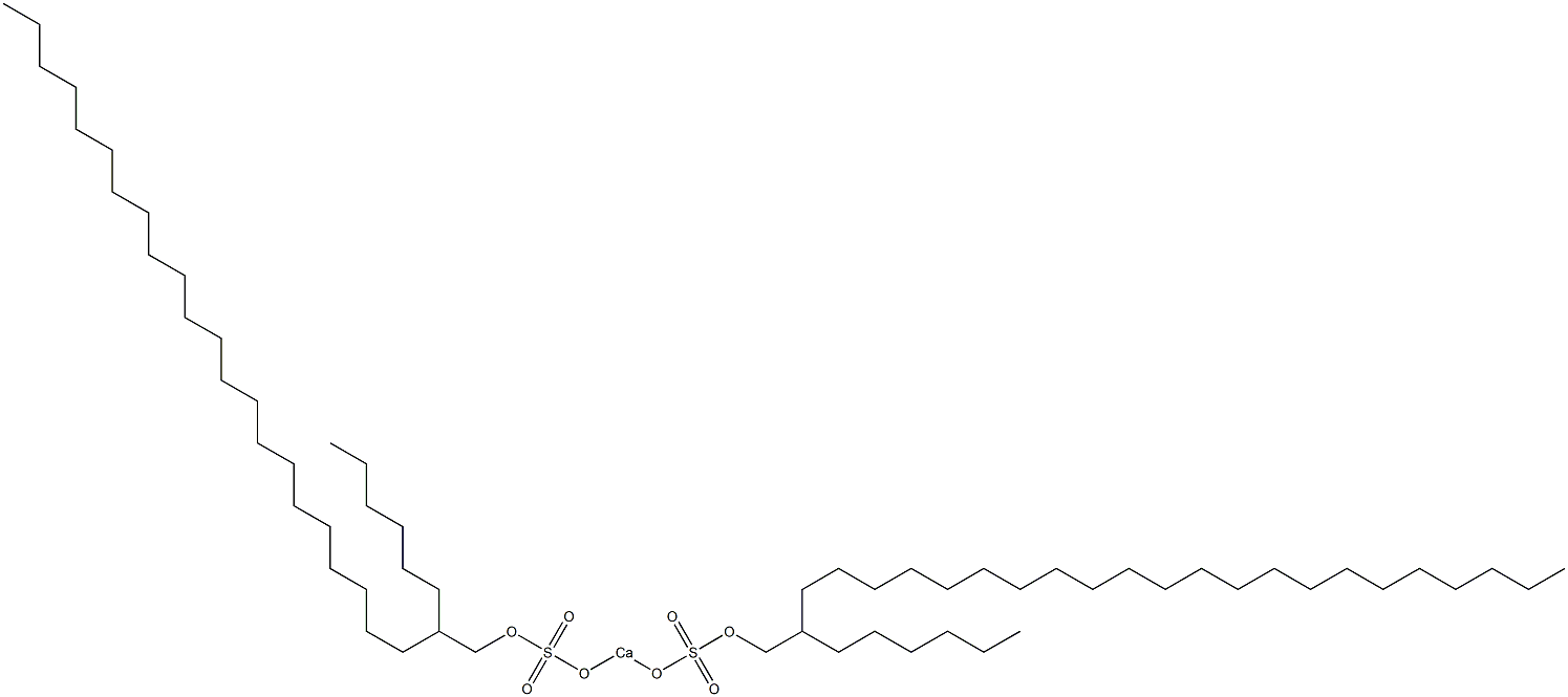 Bis(2-hexyltetracosyloxysulfonyloxy)calcium Struktur