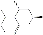 (3R,5R)-3,5-Dimethyl-2-(1-ethylethyl)cyclohexan-1-one Struktur