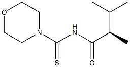 (-)-N-[(R)-2,3-Dimethylbutyryl]-4-morpholinecarbothioamide Struktur