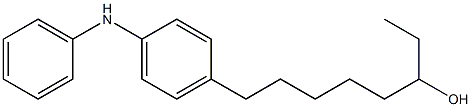 4-(6-Hydroxyoctyl)phenylphenylamine Struktur