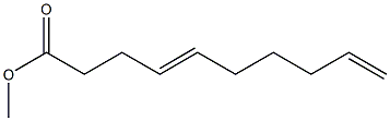 4,9-Decadienoic acid methyl ester Struktur