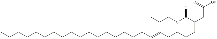 3-(5-Tricosenyl)succinic acid 1-hydrogen 4-propyl ester Struktur