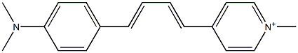 4-[4-[4-(Dimethylamino)phenyl]-1,3-butadienyl]-1-methylpyridinium Struktur