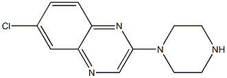 6-Chloro-2-(1-piperazinyl)quinoxaline Struktur