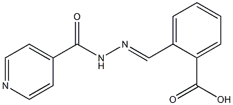 2-(2-Isonicotinoylhydrazonomethyl)benzoic acid Struktur