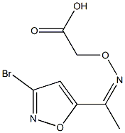 [[(Z)-1-(3-Bromoisoxazol-5-yl)ethylidene]aminooxy]acetic acid Struktur