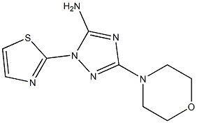 5-Morpholino-2-(thiazol-2-yl)-2H-1,2,4-triazol-3-amine Struktur