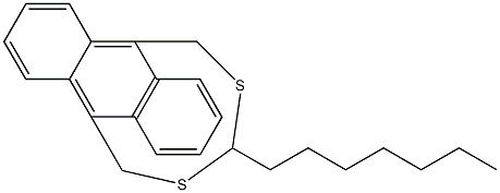 9,10-(Methanothiooctanothiomethano)anthracene Struktur