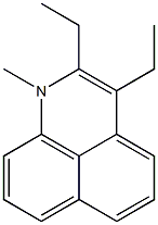 1-Methyl-2,3-diethyl-1H-benzo[de]quinoline Struktur