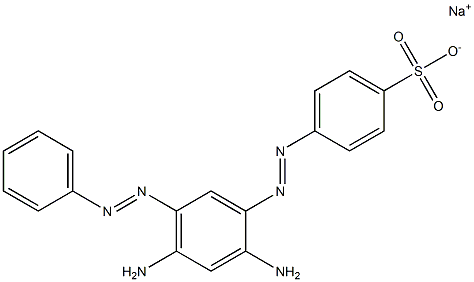 4-[[2,4-Diamino-5-(phenylazo)phenyl]azo]benzenesulfonic acid sodium salt Struktur