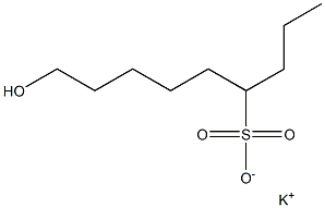 9-Hydroxynonane-4-sulfonic acid potassium salt Struktur