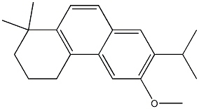 2-Isopropyl-3-methoxy-8,8-dimethyl-5,6,7,8-tetrahydrophenanthrene Struktur