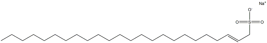 2-Tetracosene-1-sulfonic acid sodium salt Struktur