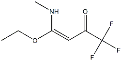 1,1,1-Trifluoro-4-(methylamino)-4-ethoxy-3-buten-2-one Struktur