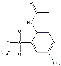 2-Acetylamino-5-aminobenzenesulfonic acid ammonium salt Struktur