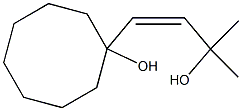 1-[(Z)-3-Hydroxy-3-methyl-1-butenyl]cyclooctan-1-ol Struktur