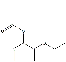 Pivalic acid 2-ethoxy-1,4-pentadien-3-yl ester Struktur