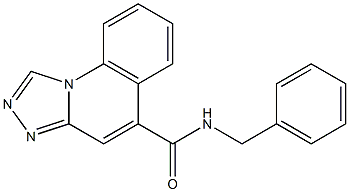 N-Benzyl[1,2,4]triazolo[4,3-a]quinoline-5-carboxamide Struktur