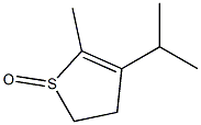 4,5-Dihydro-3-isopropyl-2-methylthiophene 1-oxide Struktur