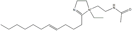 1-[2-(Acetylamino)ethyl]-1-ethyl-2-(4-undecenyl)-2-imidazoline-1-ium Struktur