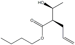 (2R,3S)-2-Allyl-3-hydroxybutyric acid butyl ester Struktur