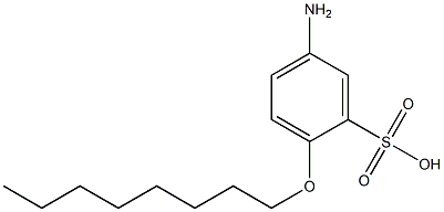 5-Amino-2-octyloxybenzenesulfonic acid Struktur