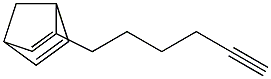 2-(5-Hexynyl)bicyclo[2.2.1]hepta-2,5-diene Struktur