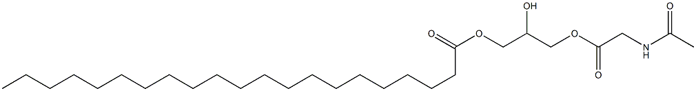 1-[(N-Acetylglycyl)oxy]-2,3-propanediol 3-henicosanoate Struktur