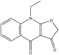 9-Ethylfuro[2,3-b]quinoline-3,4(2H,9H)-dione Struktur